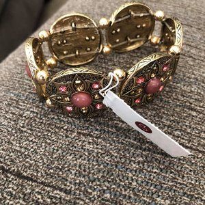 Dressbarn Purple - Gold Bracelet